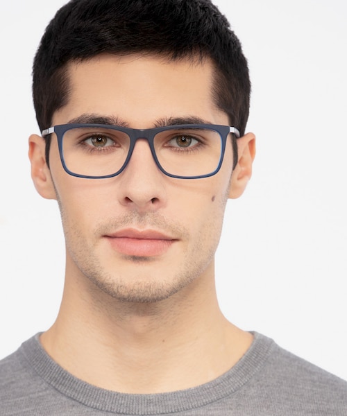 Instance Blue Acetate, MetalEyeglass Frames for Men from EyeBuyDirect