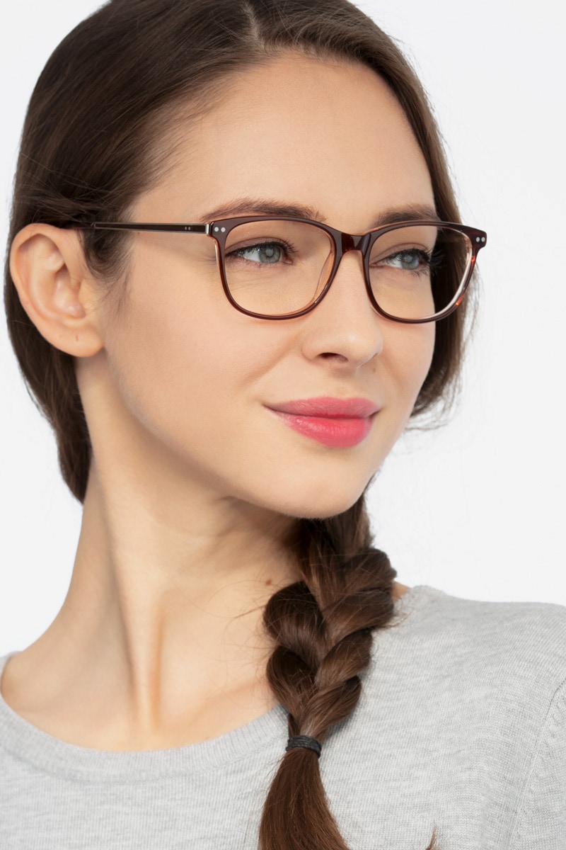 brown eyeglasses frames