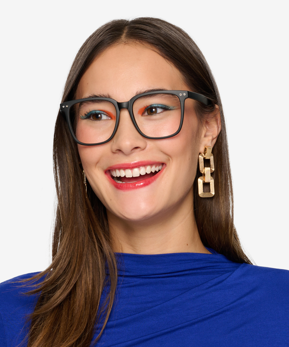 Piano Square Black Full Rim Eyeglasses Eyebuydirect