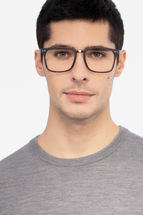 Forte Tortoise Plastic-metalEyeglass Frames for Men from EyeBuyDirect
