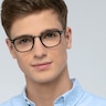 Catcher Black Plastic-metalEyeglass Frames for Men from EyeBuyDirect