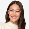 Chillax Clear MetalEyeglass Frames for Women from EyeBuyDirect