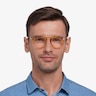 Alba Light Tortoise Acetate-metalEyeglass Frames for Men from EyeBuyDirect