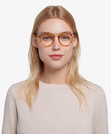 Light Tortoise Alba -  Vintage Acetate Eyeglasses
