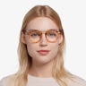 Alba Light Tortoise Acetate-metalEyeglass Frames for Women from EyeBuyDirect