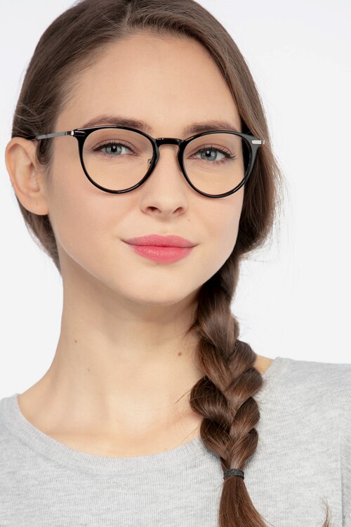 Iris Noir AcétateMontures de lunettes de vue pour Femmes d'EyeBuyDirect