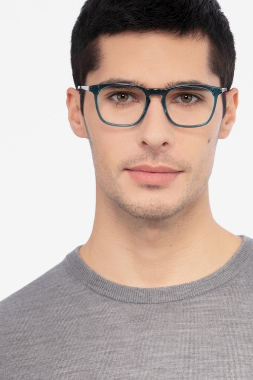 Tuesday Green Acetate-metalEyeglass Frames for Men from EyeBuyDirect