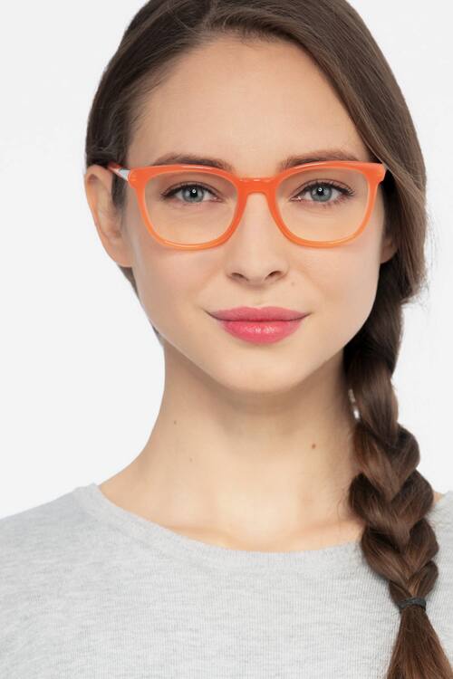 Orange Kat -  Acetate-metal Eyeglasses