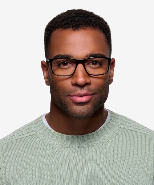 Marvel Black Acetate-metalEyeglass Frames for Men from EyeBuyDirect