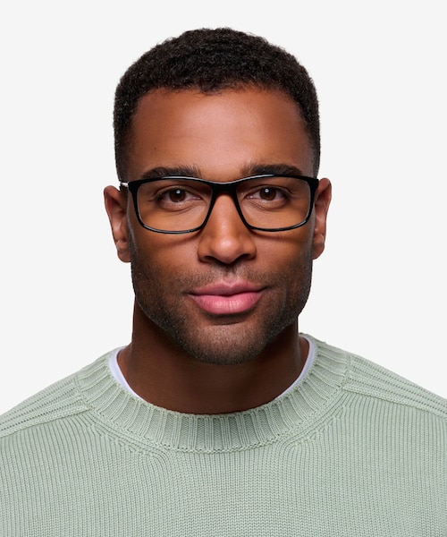 Marvel Black Acetate, MetalEyeglass Frames for Men from EyeBuyDirect