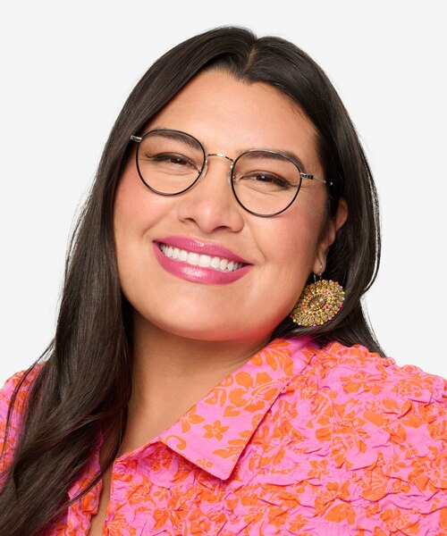 Alchemist Noir Acetate-metalMontures de lunettes de vue pour Femmes d'EyeBuyDirect