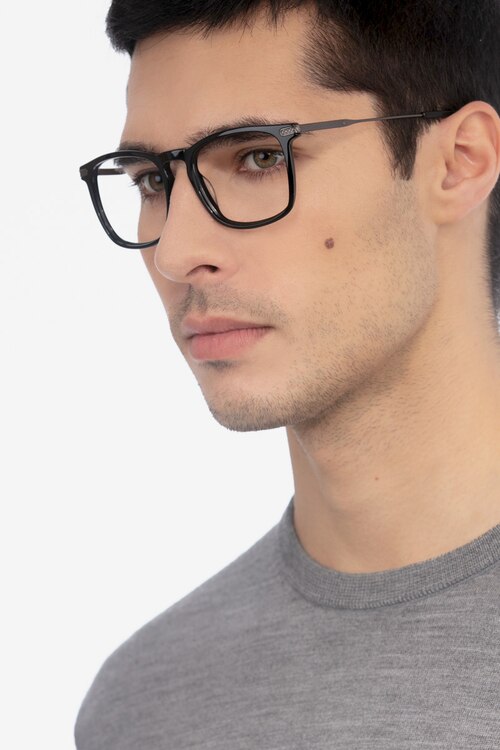 Glory Black AcetateEyeglass Frames for Men from EyeBuyDirect