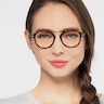 Terminal One Tortoise Bronze Acetate-metalEyeglass Frames for Women from EyeBuyDirect