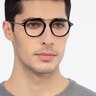 Terminal One Black Gunmetal Acetate-metalEyeglass Frames for Men from EyeBuyDirect