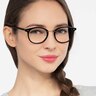 Fetching Black Golden Acetate-metalEyeglass Frames for Women from EyeBuyDirect