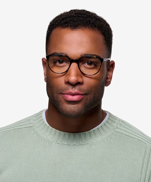 Lucy Tortoise Acetate-metalEyeglass Frames for Men from EyeBuyDirect