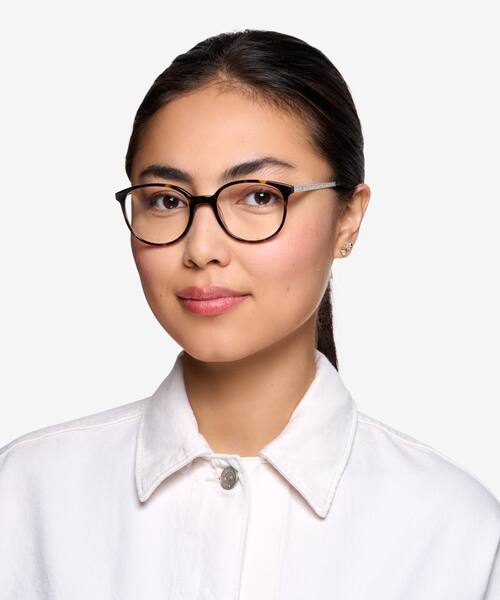 Tortoise Lucy -  Acetate-metal Eyeglasses