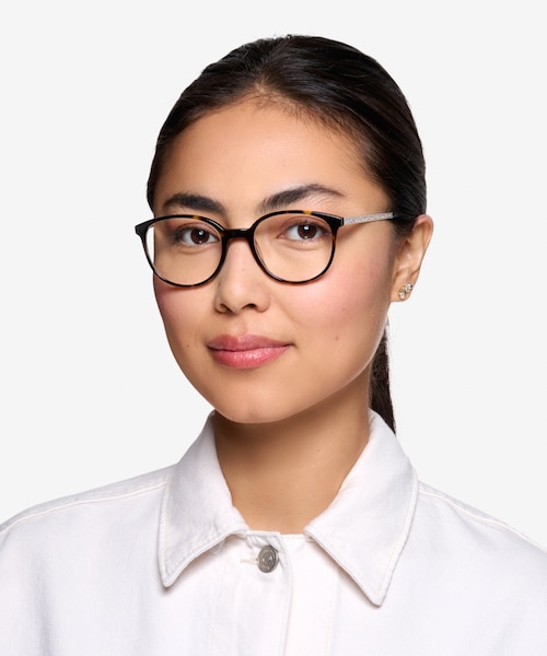 Lucy Tortoise Acetate, MetalEyeglass Frames for Women from EyeBuyDirect
