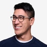 Lucy Black Acetate-metalEyeglass Frames for Men from EyeBuyDirect