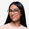Lucy Black Acetate-metalEyeglass Frames for Women from EyeBuyDirect