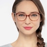 Cat&#039;s Meow Brown Floral Acetate-metalEyeglass Frames for Women from EyeBuyDirect