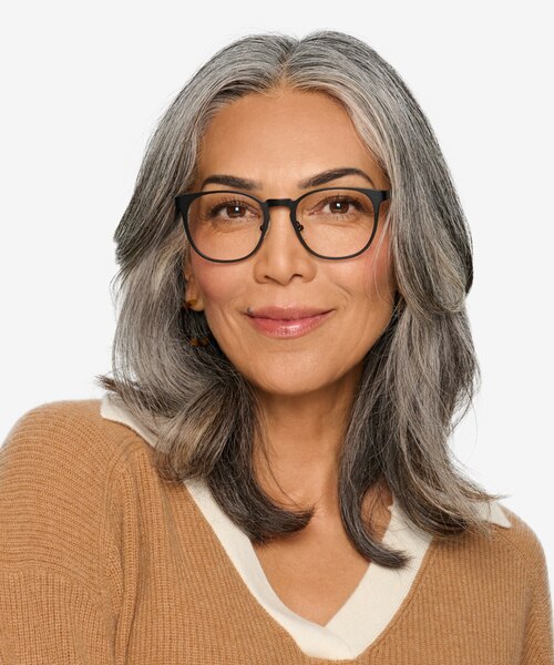 Resonance Noir Acetate-metalMontures de lunettes de vue pour Femmes d'EyeBuyDirect