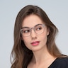 Resonance Gunmetal Acetate-metalEyeglass Frames for Women from EyeBuyDirect