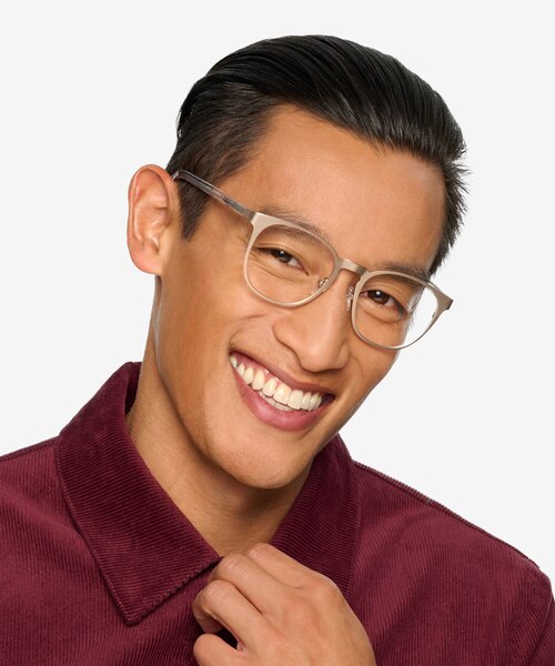 Resonance Rose Gold Acetate, MetalEyeglass Frames for Men from EyeBuyDirect