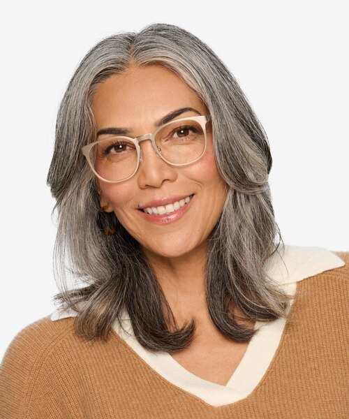 Resonance Rose Gold Acetate-metalEyeglass Frames for Women from EyeBuyDirect