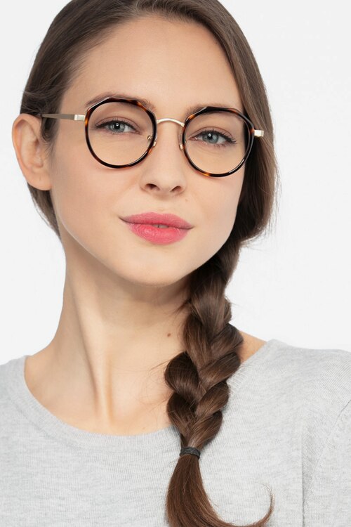 Accent Tortoise Acetate-metalEyeglass Frames for Women from EyeBuyDirect