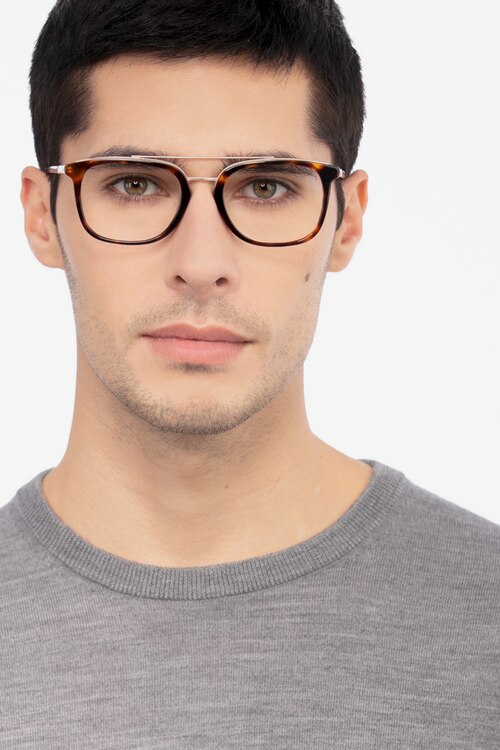 Guild Tortoise Acetate-metalEyeglass Frames for Men from EyeBuyDirect
