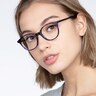 Martini Purple Tortoise AcetateEyeglass Frames for Women from EyeBuyDirect