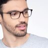 Stanza Gray Acetate-metalEyeglass Frames for Men from EyeBuyDirect
