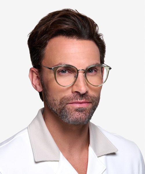 Hollie Green Plastic, MetalEyeglass Frames for Men from EyeBuyDirect