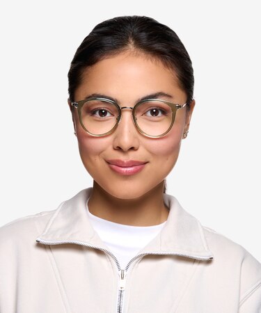 Green Hollie -  Fashion Plastic Eyeglasses