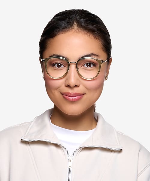 Green Hollie - Plastic-metal Eyeglasses Green Hollie - Plastic-metal Eyeglasses