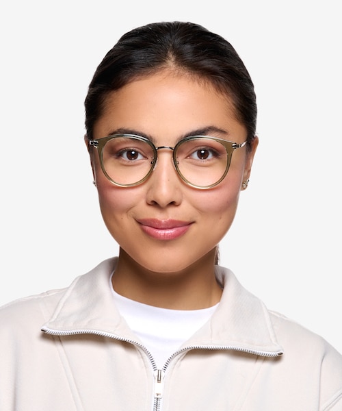 Hollie Green Plastic, MetalEyeglass Frames for Women from EyeBuyDirect