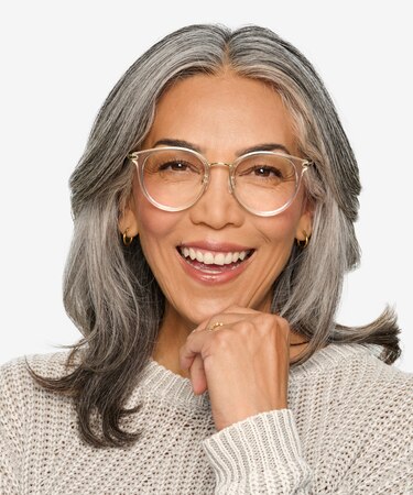 Clear Hollie -  Fashion Plastic Eyeglasses