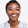 Moon River Clear Blue Plastic-metalMontures de lunettes de vue pour Femmes d'EyeBuyDirect