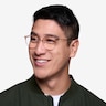 Moon River Clear Pink Plastic-metalEyeglass Frames for Men from EyeBuyDirect