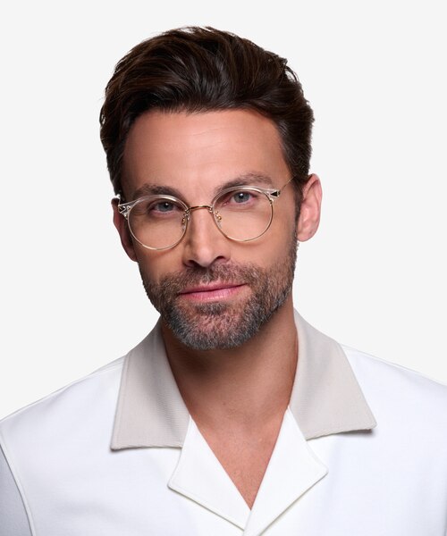 Moon River Clear Plastic-metalEyeglass Frames for Men from EyeBuyDirect