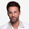 Moon River Clear Plastic-metalEyeglass Frames for Men from EyeBuyDirect