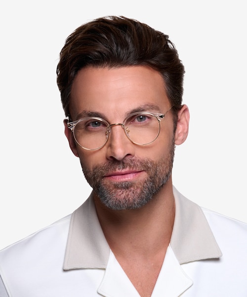 Moon River Clear Plastic, MetalEyeglass Frames for Men from EyeBuyDirect