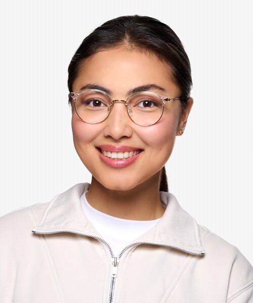 Moon River Clear Plastic-metalEyeglass Frames for Women from EyeBuyDirect