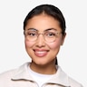 Moon River Clear Plastic-metalEyeglass Frames for Women from EyeBuyDirect