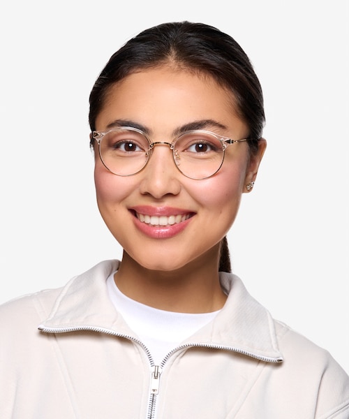 Moon River Clear Plastic, MetalEyeglass Frames for Women from EyeBuyDirect