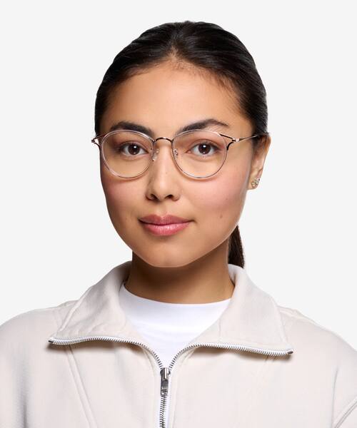 Clear Dazzle -  Acetate-metal Eyeglasses