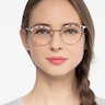 Bouquet Floral Silver Acetate-metalEyeglass Frames for Women from EyeBuyDirect
