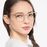 Bouquet Pink Silver Acetate-metalEyeglass Frames for Women from EyeBuyDirect
