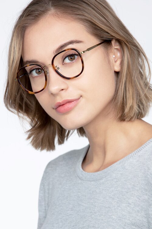 Beyond Tortoise Acetate-metalEyeglass Frames for Women from EyeBuyDirect